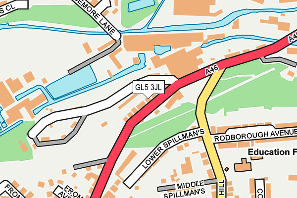 GL5 3JL map - OS OpenMap – Local (Ordnance Survey)