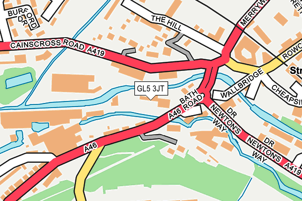 GL5 3JT map - OS OpenMap – Local (Ordnance Survey)