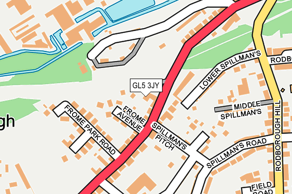 GL5 3JY map - OS OpenMap – Local (Ordnance Survey)