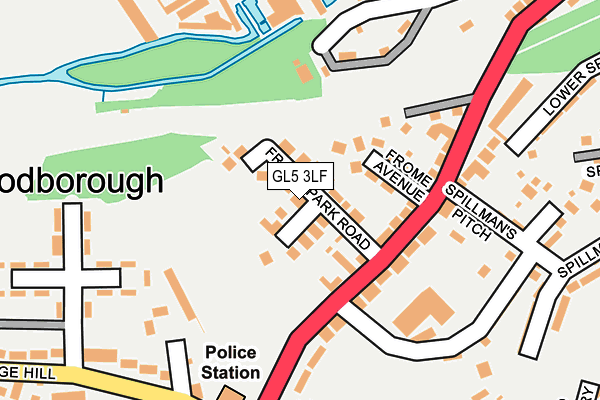 GL5 3LF map - OS OpenMap – Local (Ordnance Survey)