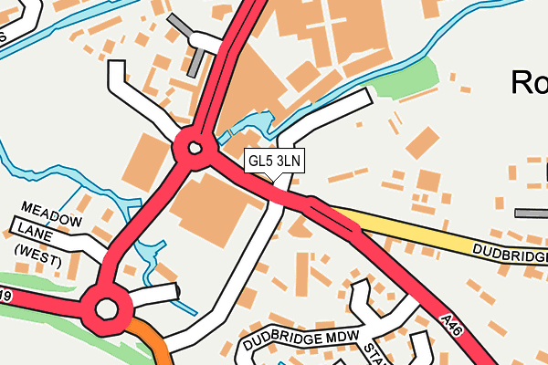 GL5 3LN map - OS OpenMap – Local (Ordnance Survey)