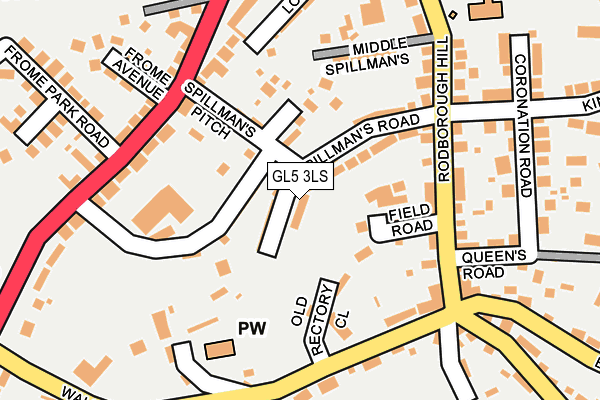 GL5 3LS map - OS OpenMap – Local (Ordnance Survey)