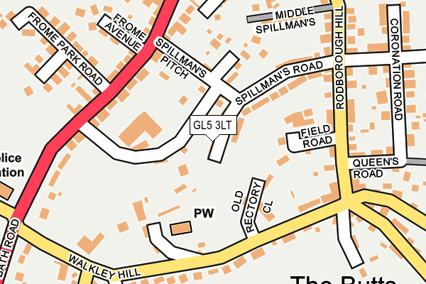 GL5 3LT map - OS OpenMap – Local (Ordnance Survey)