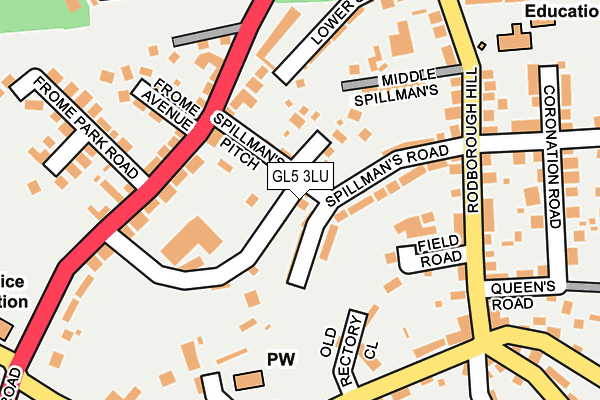 GL5 3LU map - OS OpenMap – Local (Ordnance Survey)