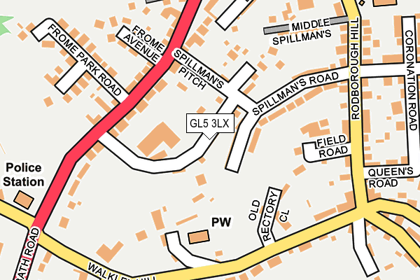 GL5 3LX map - OS OpenMap – Local (Ordnance Survey)