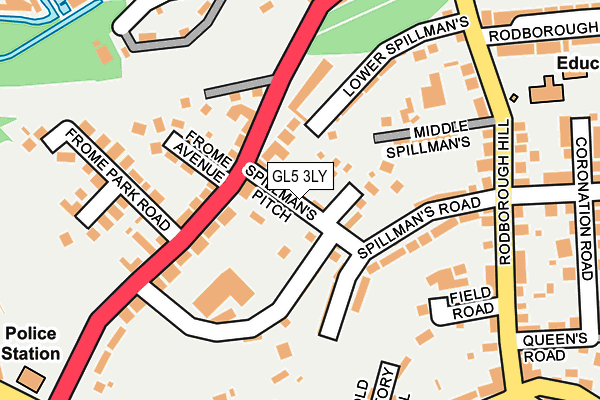 GL5 3LY map - OS OpenMap – Local (Ordnance Survey)