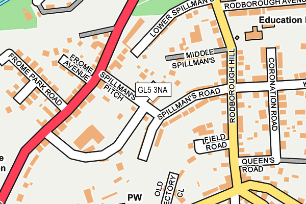 GL5 3NA map - OS OpenMap – Local (Ordnance Survey)