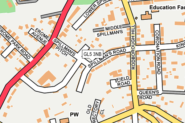 GL5 3NB map - OS OpenMap – Local (Ordnance Survey)