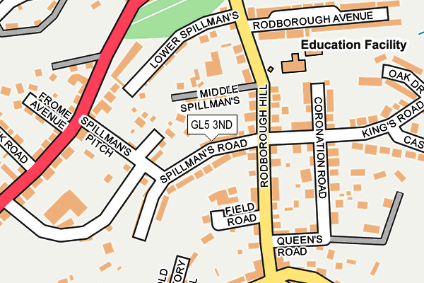 GL5 3ND map - OS OpenMap – Local (Ordnance Survey)