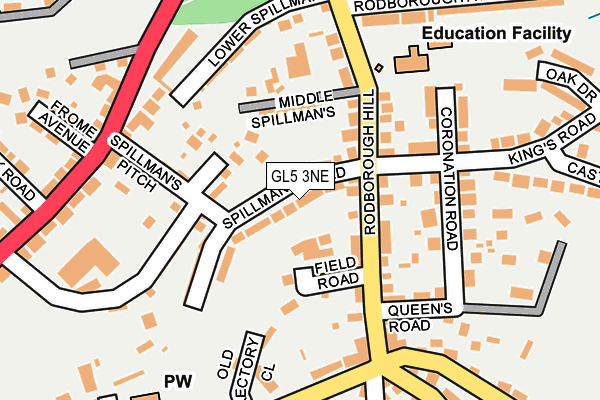 GL5 3NE map - OS OpenMap – Local (Ordnance Survey)