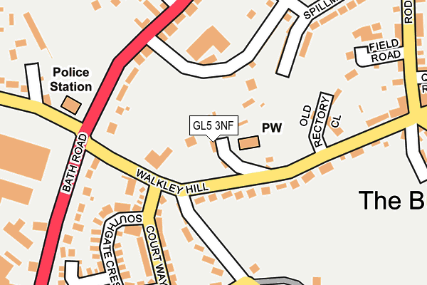 GL5 3NF map - OS OpenMap – Local (Ordnance Survey)