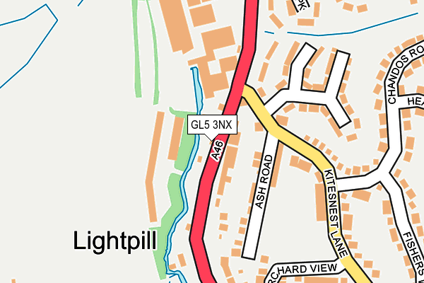 GL5 3NX map - OS OpenMap – Local (Ordnance Survey)