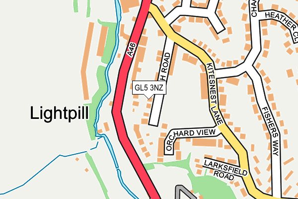 GL5 3NZ map - OS OpenMap – Local (Ordnance Survey)