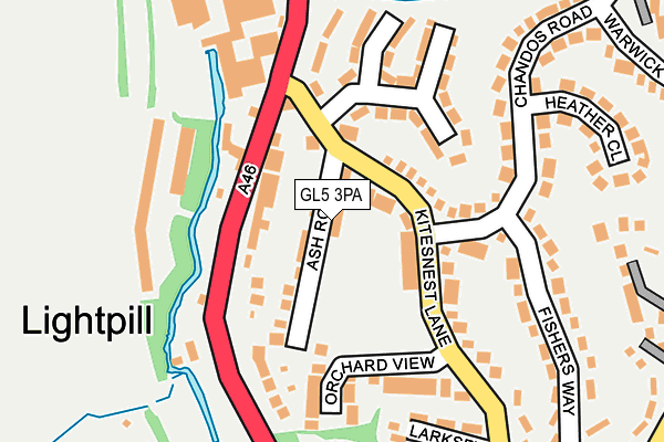 GL5 3PA map - OS OpenMap – Local (Ordnance Survey)