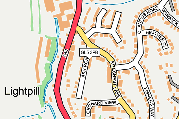 GL5 3PB map - OS OpenMap – Local (Ordnance Survey)