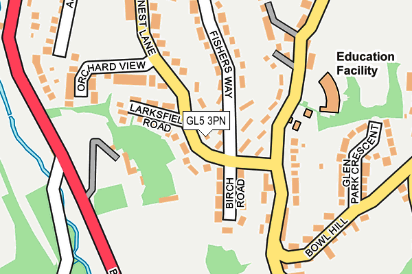 GL5 3PN map - OS OpenMap – Local (Ordnance Survey)