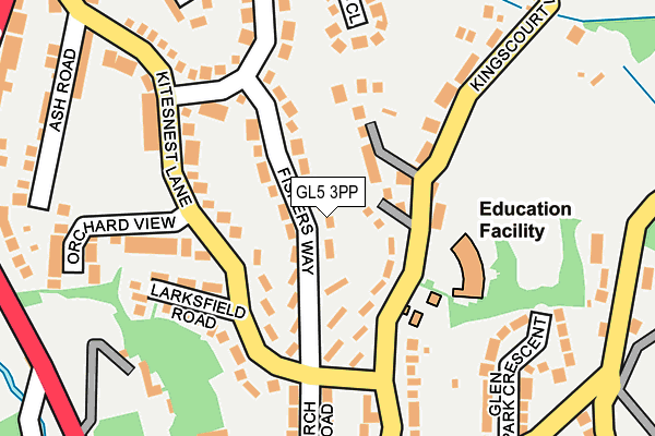 GL5 3PP map - OS OpenMap – Local (Ordnance Survey)