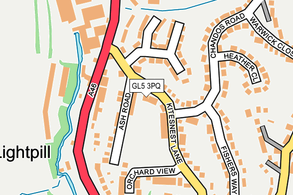 GL5 3PQ map - OS OpenMap – Local (Ordnance Survey)