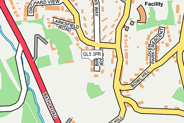 GL5 3PR map - OS OpenMap – Local (Ordnance Survey)