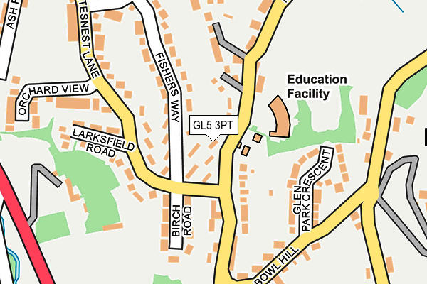 GL5 3PT map - OS OpenMap – Local (Ordnance Survey)