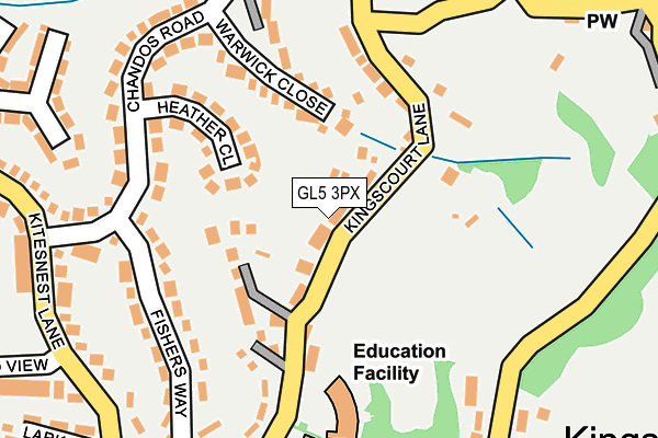GL5 3PX map - OS OpenMap – Local (Ordnance Survey)