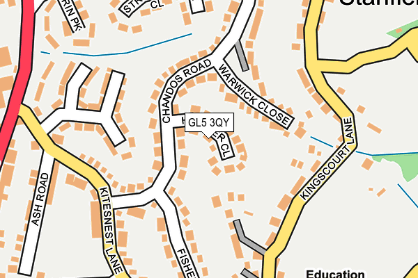 GL5 3QY map - OS OpenMap – Local (Ordnance Survey)