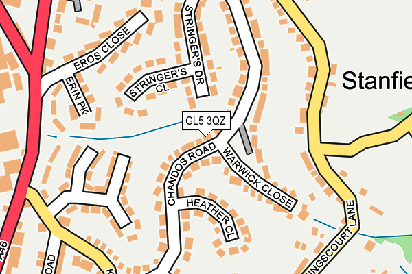 GL5 3QZ map - OS OpenMap – Local (Ordnance Survey)