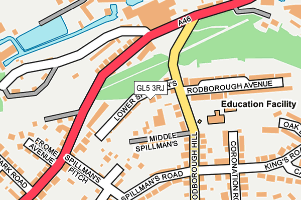 GL5 3RJ map - OS OpenMap – Local (Ordnance Survey)