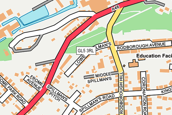 GL5 3RL map - OS OpenMap – Local (Ordnance Survey)