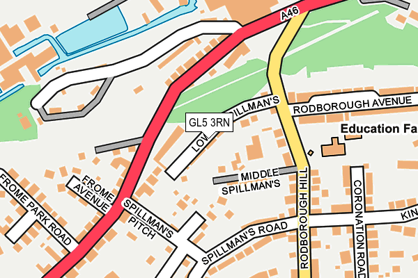 GL5 3RN map - OS OpenMap – Local (Ordnance Survey)