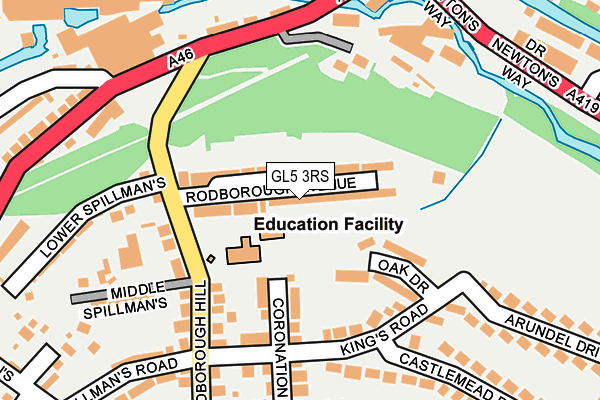 GL5 3RS map - OS OpenMap – Local (Ordnance Survey)