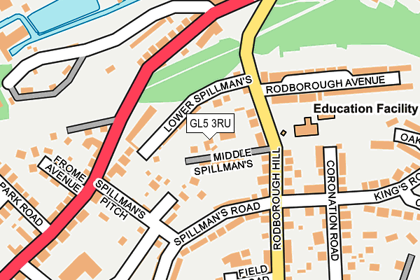 GL5 3RU map - OS OpenMap – Local (Ordnance Survey)