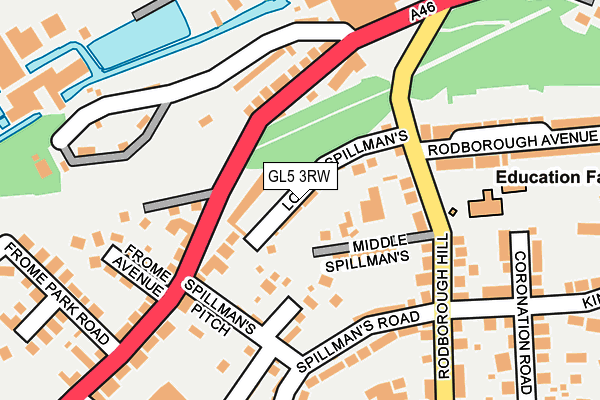 GL5 3RW map - OS OpenMap – Local (Ordnance Survey)