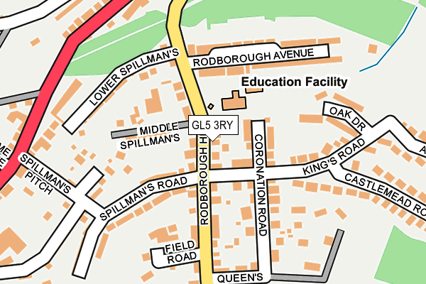 GL5 3RY map - OS OpenMap – Local (Ordnance Survey)