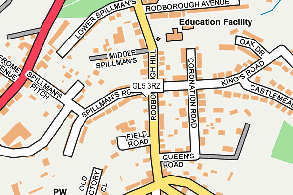 GL5 3RZ map - OS OpenMap – Local (Ordnance Survey)