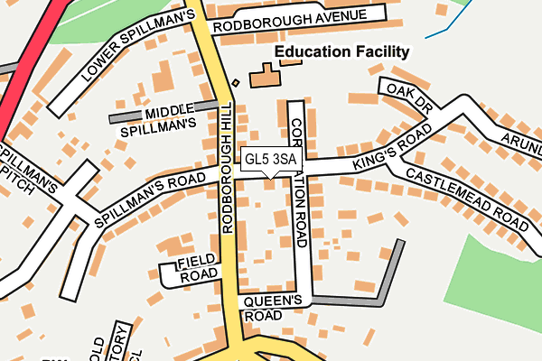 GL5 3SA map - OS OpenMap – Local (Ordnance Survey)