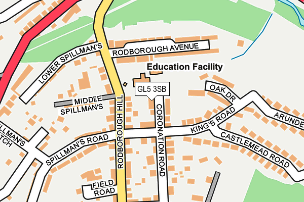 GL5 3SB map - OS OpenMap – Local (Ordnance Survey)