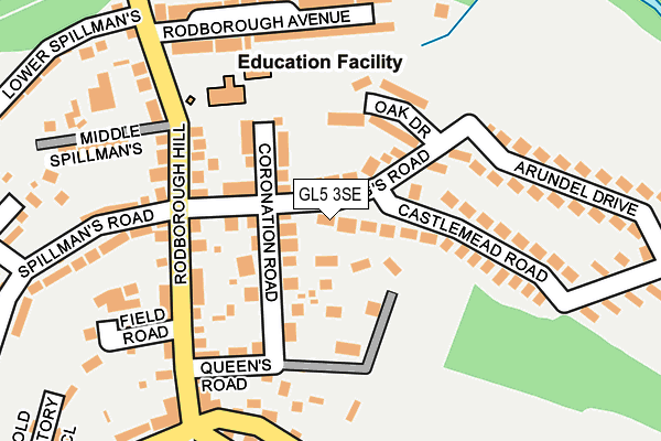 GL5 3SE map - OS OpenMap – Local (Ordnance Survey)