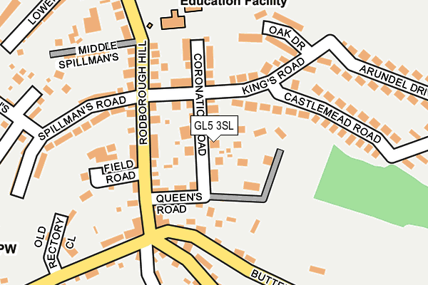 GL5 3SL map - OS OpenMap – Local (Ordnance Survey)