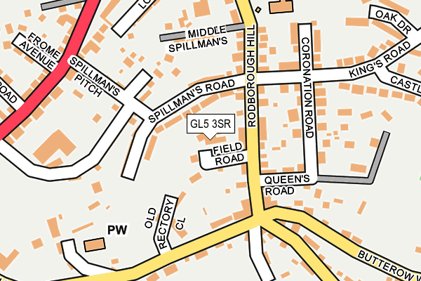 GL5 3SR map - OS OpenMap – Local (Ordnance Survey)