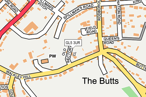 GL5 3UR map - OS OpenMap – Local (Ordnance Survey)