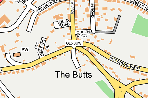 GL5 3UW map - OS OpenMap – Local (Ordnance Survey)