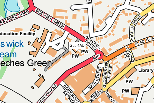 GL5 4AD map - OS OpenMap – Local (Ordnance Survey)