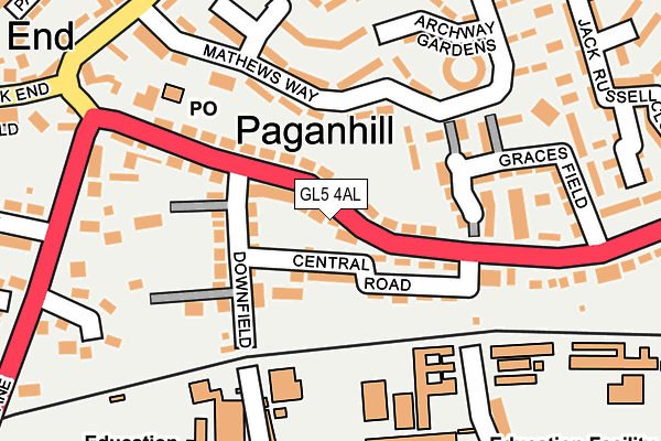 GL5 4AL map - OS OpenMap – Local (Ordnance Survey)