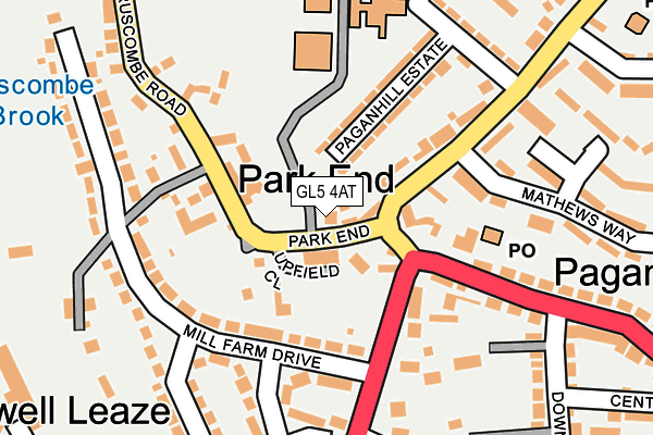 GL5 4AT map - OS OpenMap – Local (Ordnance Survey)