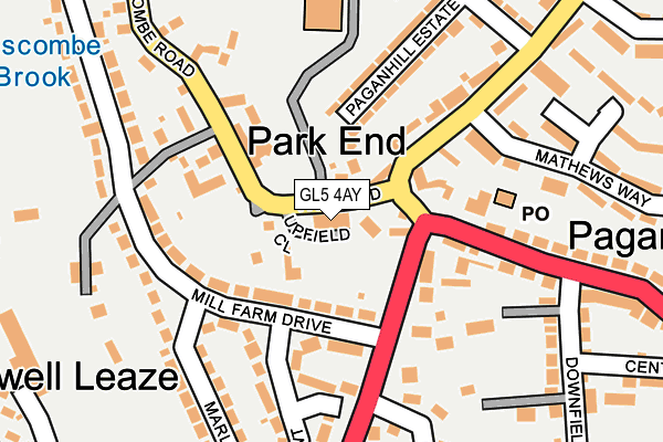 GL5 4AY map - OS OpenMap – Local (Ordnance Survey)