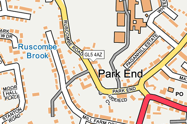 GL5 4AZ map - OS OpenMap – Local (Ordnance Survey)