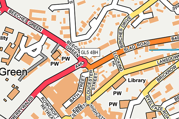 GL5 4BH map - OS OpenMap – Local (Ordnance Survey)