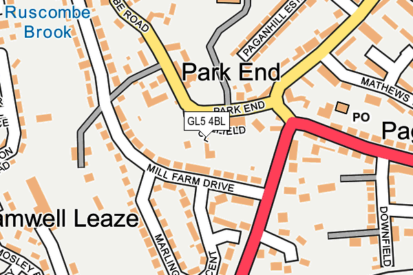 GL5 4BL map - OS OpenMap – Local (Ordnance Survey)