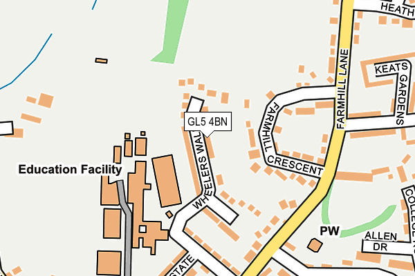 GL5 4BN map - OS OpenMap – Local (Ordnance Survey)